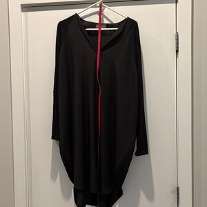 Chic Black Long Sleeve Women's Dress